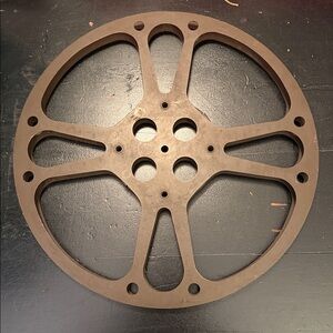 Vintage Goldberg Bros. 1600’ Brown Metal Film Reel Made in USA